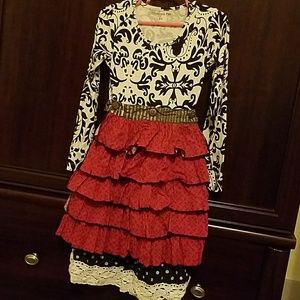 Mustard pie girls dress size 6x